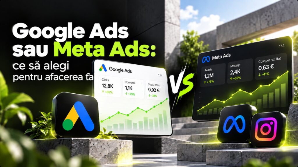 Google Ads sau Meta Ads: ce să aleagă o afacere